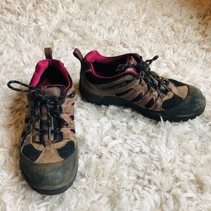 Ecco leather hiking shoes